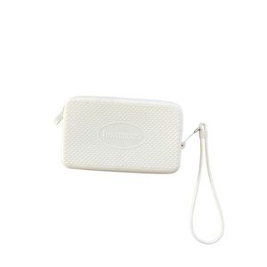 Havaianas Water Proof Zipper Small White Beach Wristlet